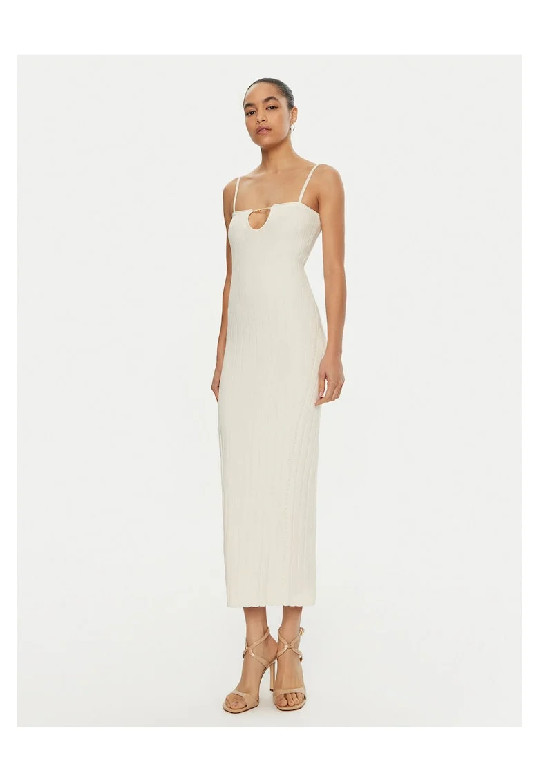 Rochie tricotata de dama  alba