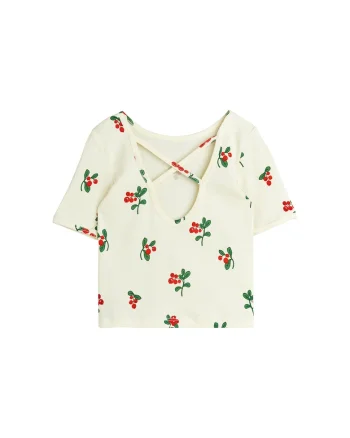Tricou pentru copii,  alb, model floral