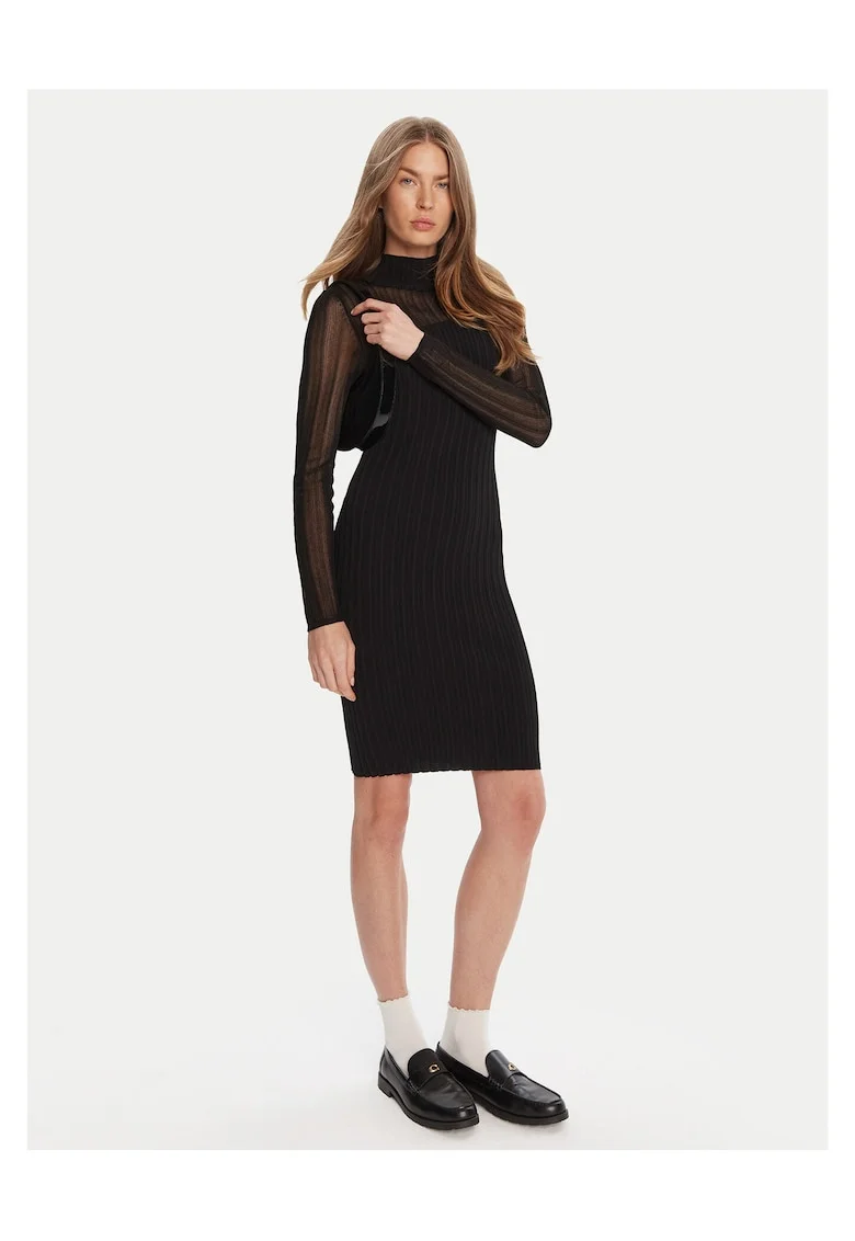Rochie,  tricotata, neagra, dama