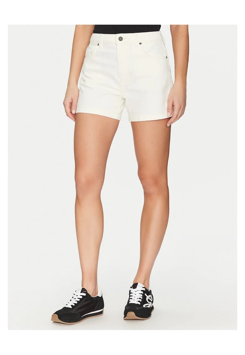 Blugi scurti pentru dama  albi, denim,