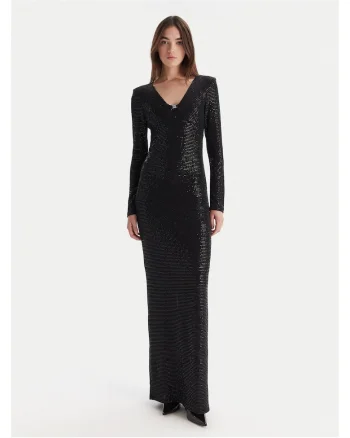 Rochie de seara,  neagra, fabricata din material de calitate
