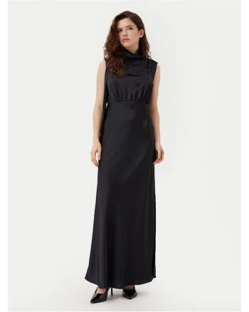 Rochie de cocktail dama  negru, maxi