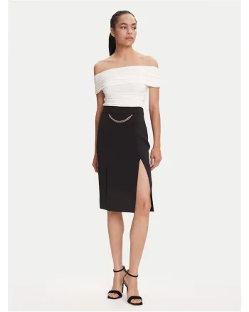 Fusta midi,  neagra