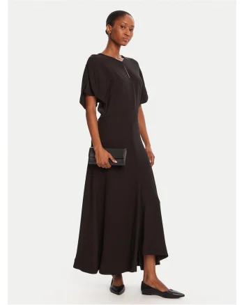 Rochie de cocktail,  negru, maxi