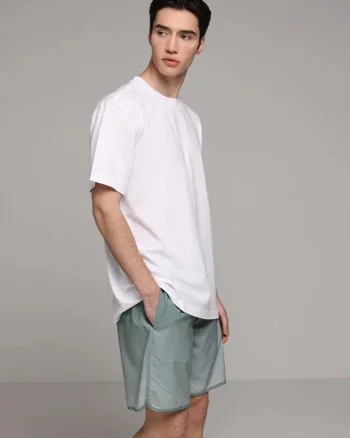 Short De Plaja De Barbati Verde Slim Fit, GREEN