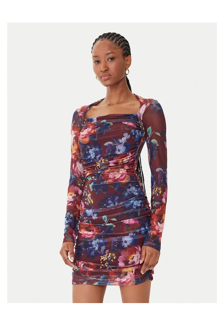 Rochie de cocktail dama  multicolor, material de calitate