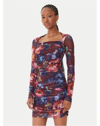 Rochie de cocktail dama  multicolor, material de calitate