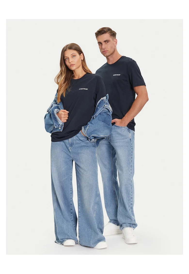 Tricou unisex  bleumarin, bumbac,