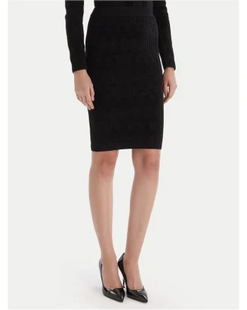 Fusta creion de dama,  neagra, fabricata din material de calitate
