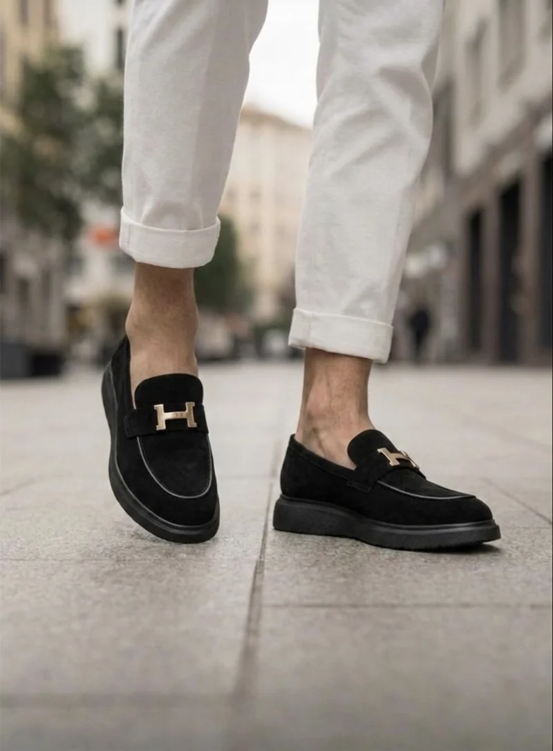 Mocasini barbati H  casual  negri  piele eco  comozi   H02