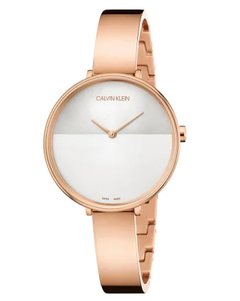 Ceas cu o bratara metalica, Auriu rose