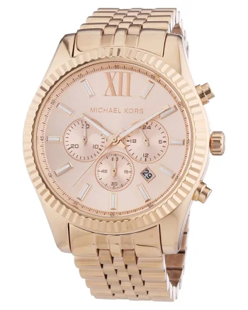 Ceas cronograf auriu rose Lexington, de barbati,