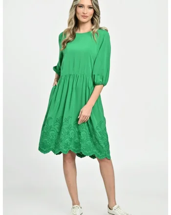 Rochie Medie Dama V262, Verde