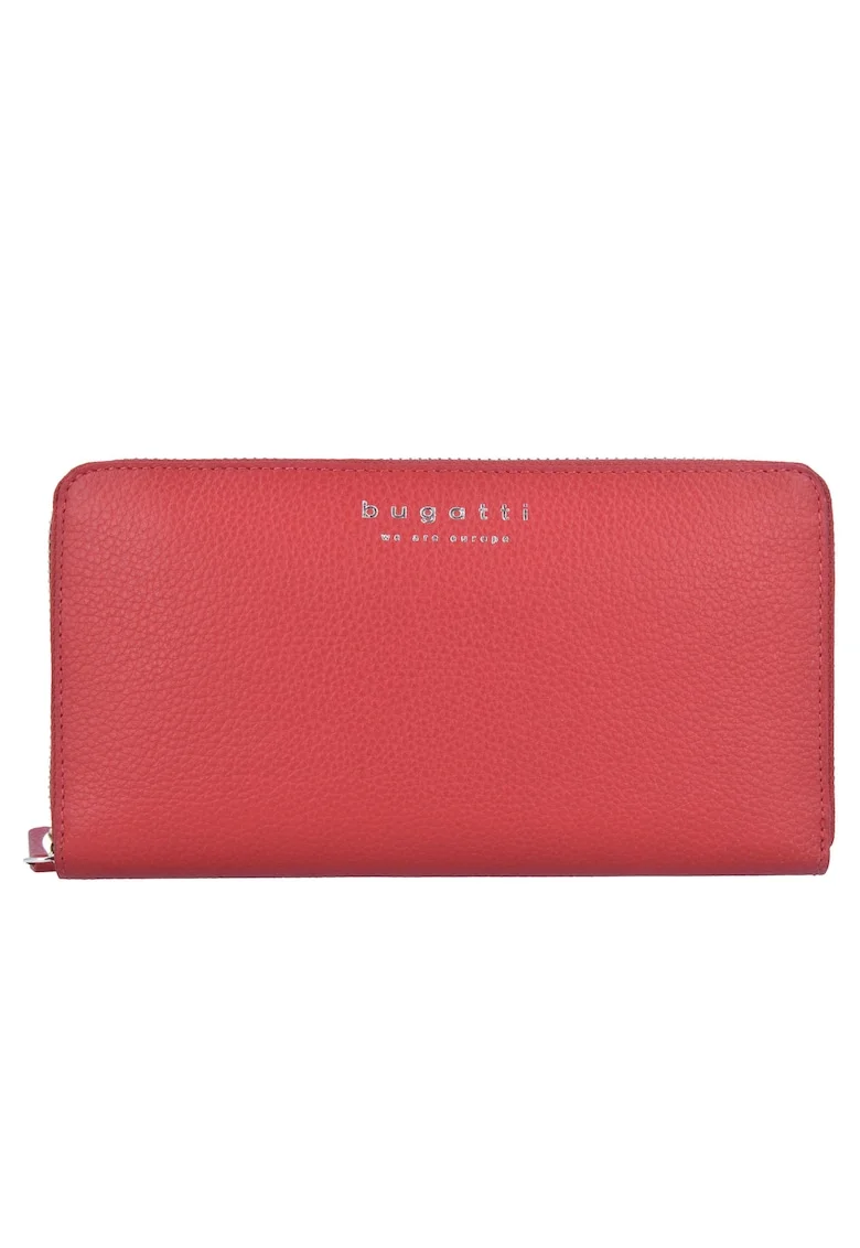 Portofel din piele naturala Linda 18CC,, Rosu vermillion