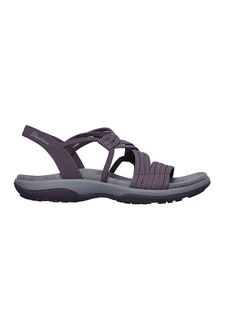 Sandale cu barete multiple Reggae Slim, Violet pruna