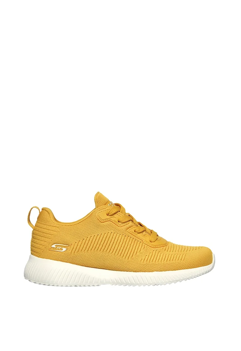 Pantofi sport din material tricotat Bobs Squad Tough Talk, Galben sofran