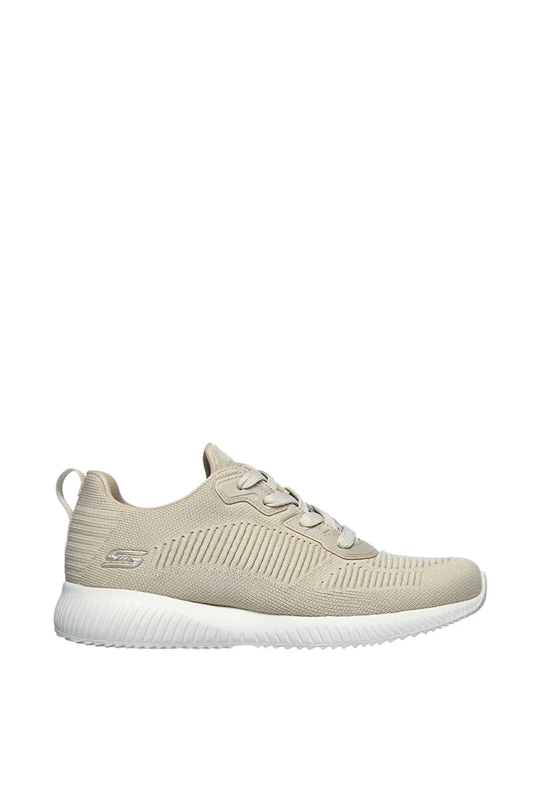 Pantofi sport din material tricotat Bobs Squad Tough Talk, Maro nisip