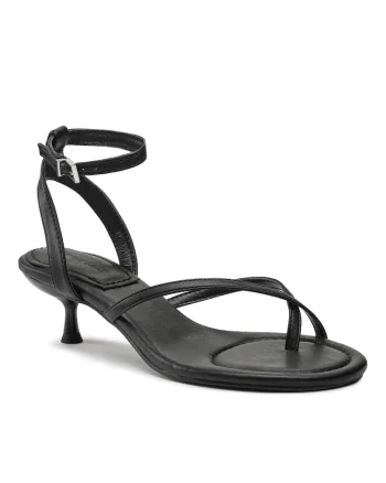 Sandale dama,  5904862744087, Piele ecologica, Negru