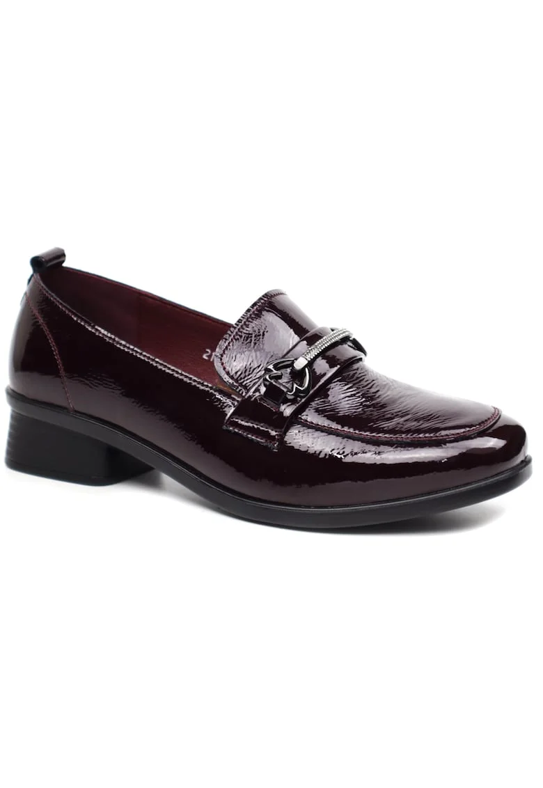 Pantofi dama 21735 bordo lac,