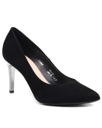 Pantofi dama 7064 negru velur,