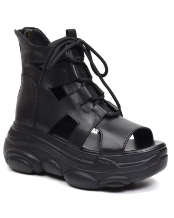 Sandale dama casual 123 2 negru,  Negru