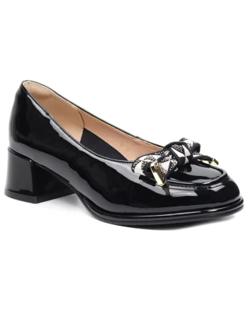 Pantofi dama F30 negru lac
