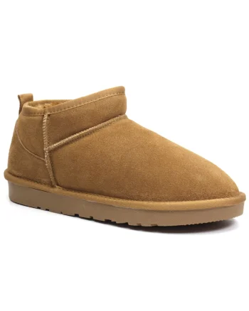 Ghete dama scurte I1200 camel velur,, Maro