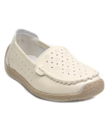 Pantofi dama 60273 crem