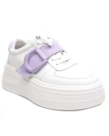 Sneakers dama E23070 WHITE/LAVAND