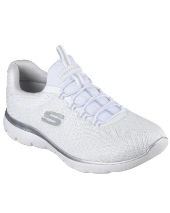 Pantofi dama sport SUMMITS ARTISTRY CHIC 150119 WHITE/SILVER
