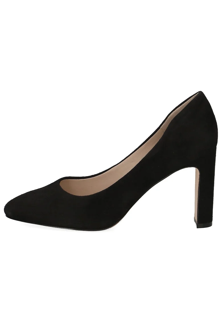 Pantofi uni de piele, Negru