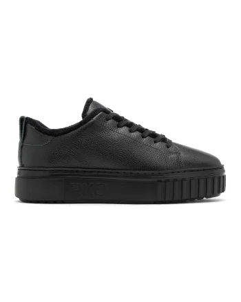 Pantofi sport de piele intoarsa cu varf rotund, Negru