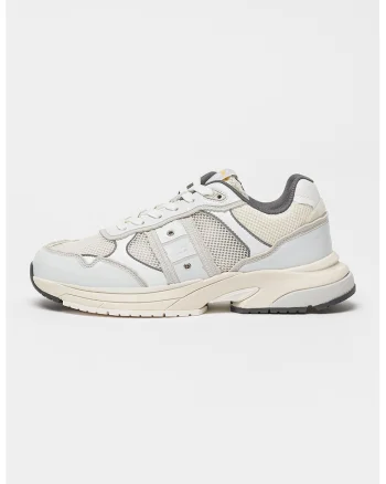 Pantofi sport din piele ecologica cu garnituri din material textil Eagle, Gri cenusiu