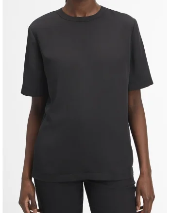Tricou uni cu decolteu la baza gatului