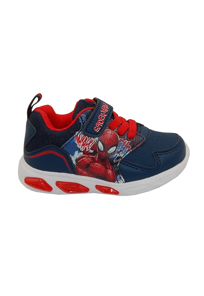 Pantofi sport cu imprimeu Spiderman, Rosu/Bleumarin