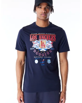 Tricou de bumbac LA Dodgers, Bleumarin