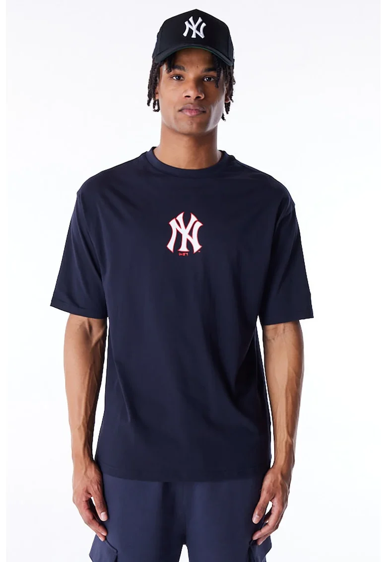 Tricou supradimensionat New York Yankees, Bleumarin