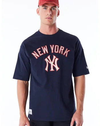 Tricou cu imprimeu New York Yankees, Rosu/Bleumarin