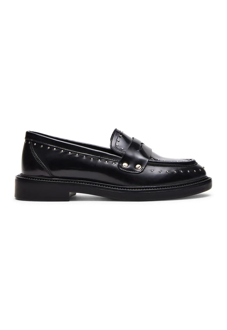 Pantofi loafer cu nituri Harloe, Negru