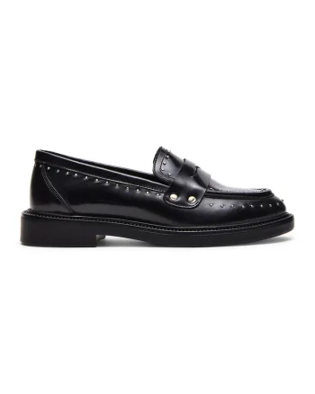 Pantofi loafer cu nituri Harloe, Negru