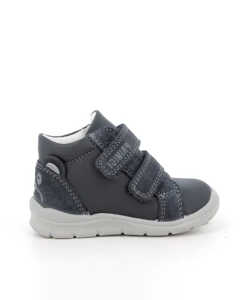 Pantofi sport de piele ecologica cu garnituri de piele intoarsa, Albastru ultramarin