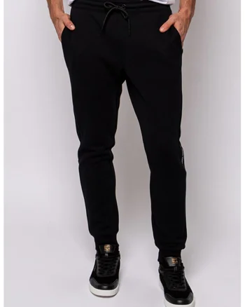 Pantaloni de trening cu snur in talie Zaro, Negru