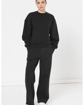 Bluza de trening relaxed fit, Negru stins