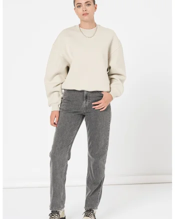 Bluza de trening relaxed fit, Bej