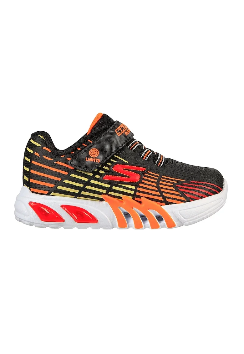 Pantofi Flex Glow Elite,  Rosu/Negru/Portocaliu
