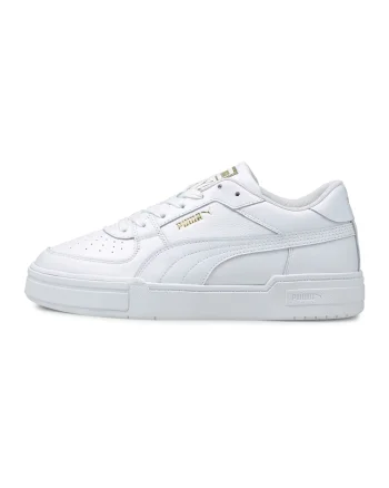Pantofi sport de piele CA Pro Classic, Alb/Auriu