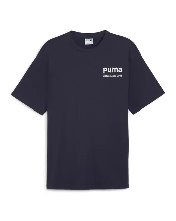 Tricou de bumbac cu logo brodat, Bleumarin