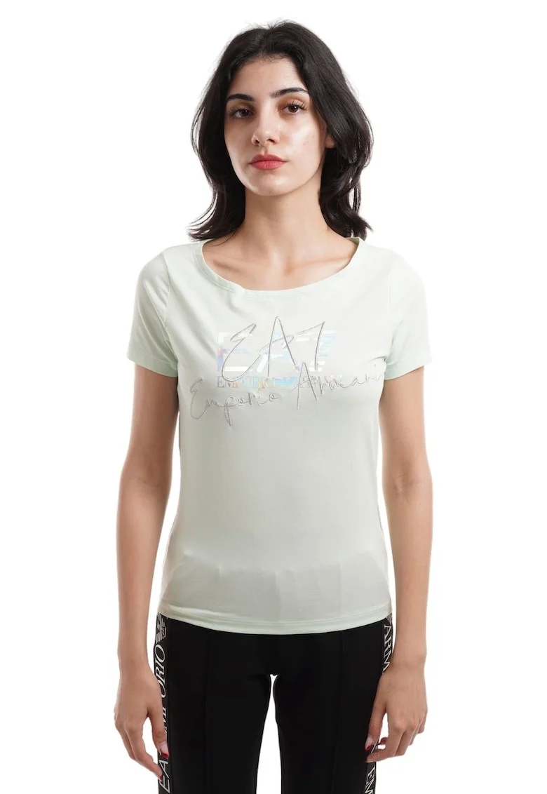 Tricou Emporio Armani  Train Logo Series W Handwritten Tee Crossover 3DTT26TJFKZ01880