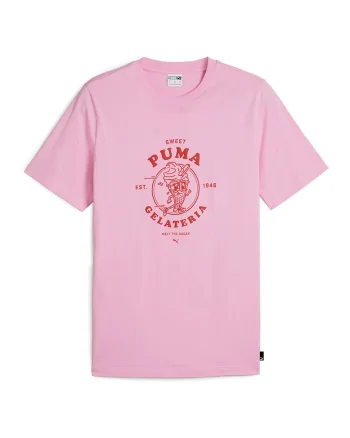 Tricou regular fit din bumbac cu imprimeu, Roz pastel