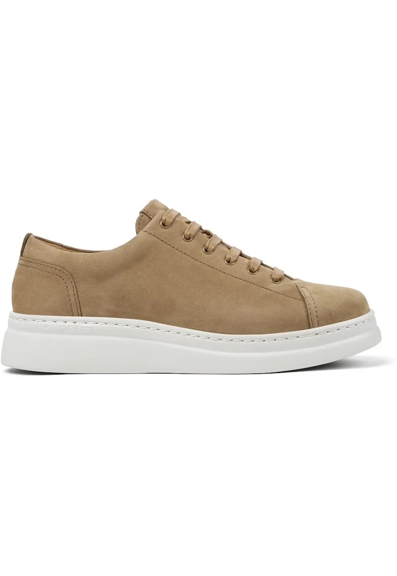 Pantofi sport de piele nabuc Runner Up 1355, Bej